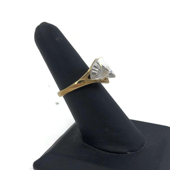 Fancy Cut White Tourmaline 18K Gold Electroplated - Picture 3 of 9